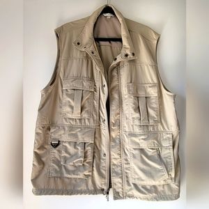 TRAVELSMITH Vest Unisex Khaki, Photography, Fish, Hunt Travel, Zipup, Buttons XL